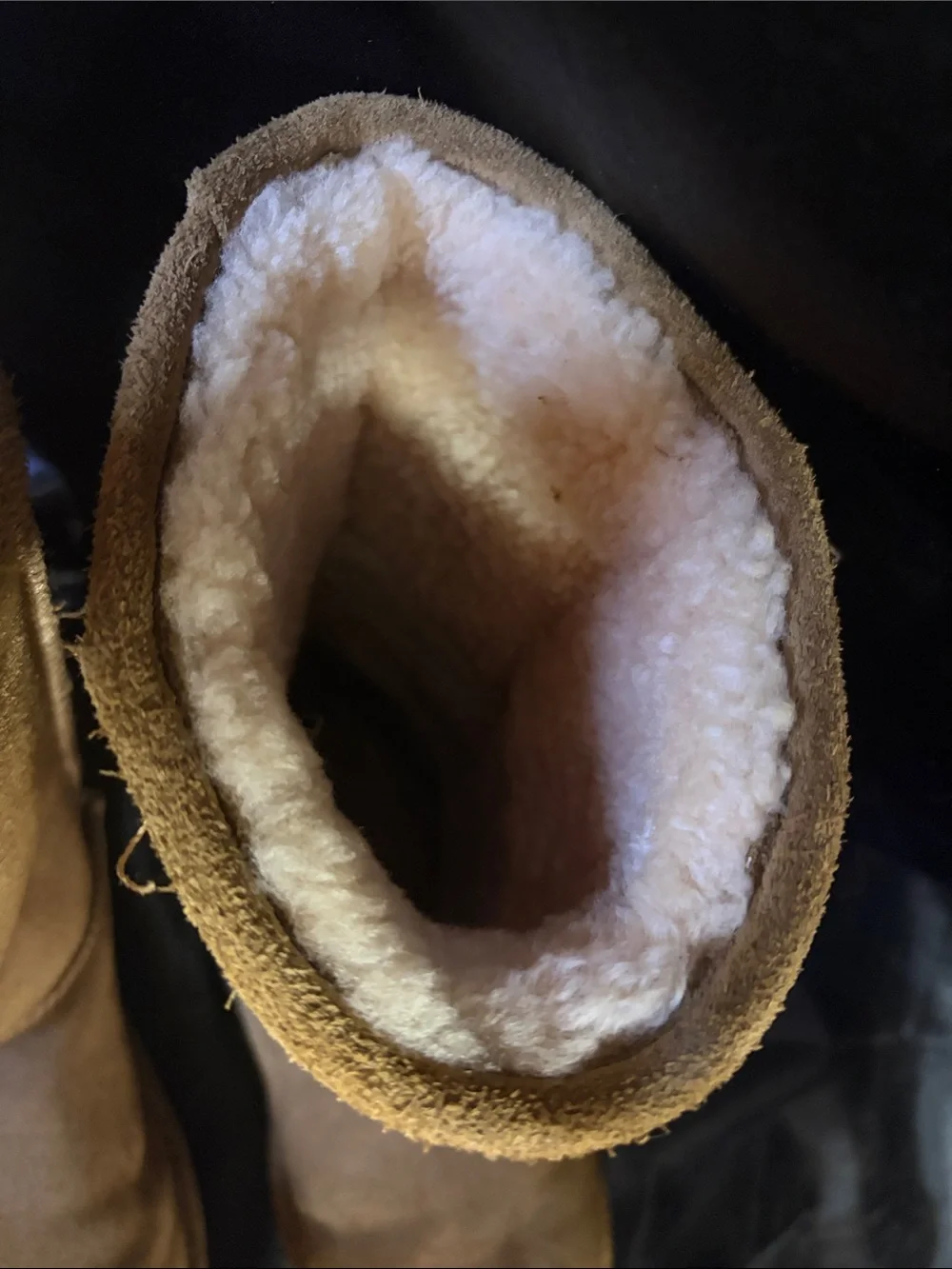 Bearpaw Classic Tall Suede Boots Chestnut Brown Size 9 Cozy Fall Winter